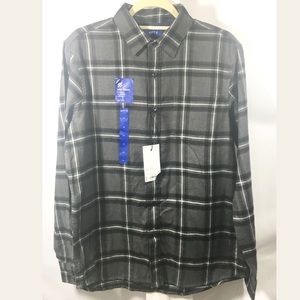 New Men’s Apt9 Long Sleeve Soft Touch Button Shirt